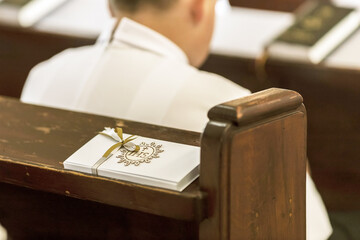 Catholic Hymn Book Used During Church Service and Worship