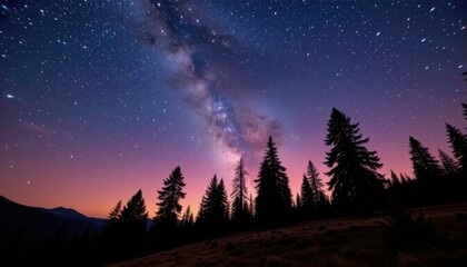 Stunning night sky event national park nature photography twilight environment scenic viewpoint cosmic beauty