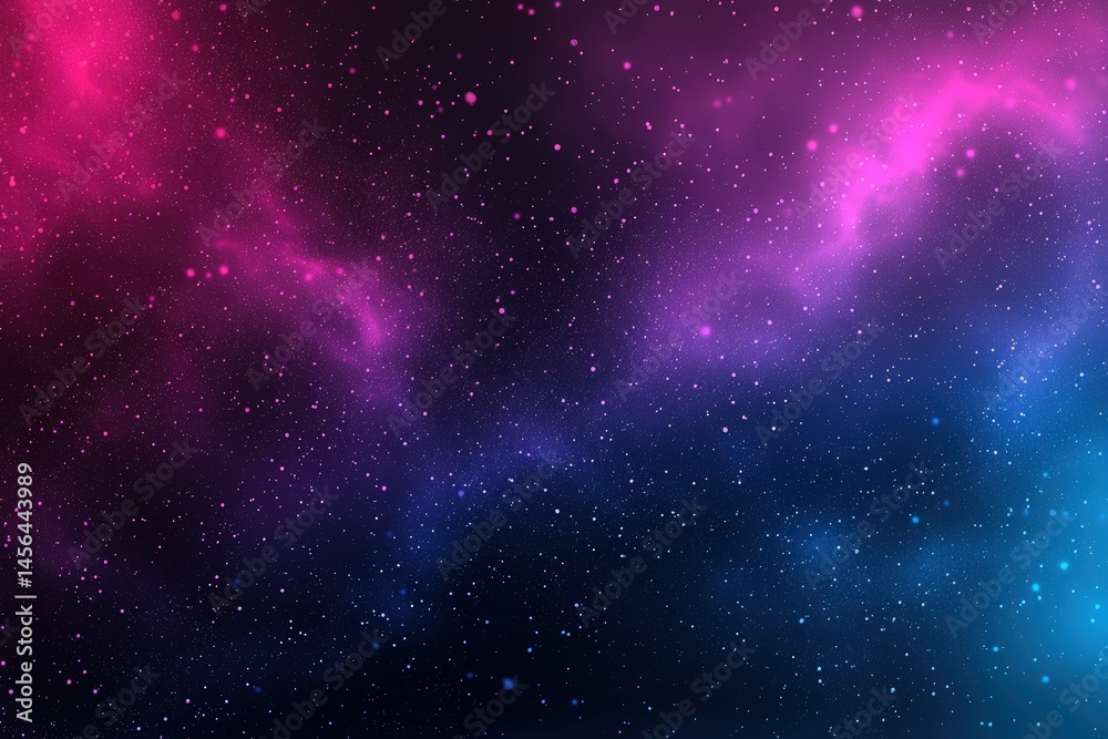 Poster vibrant interconnected particles dancing in the quantum realm