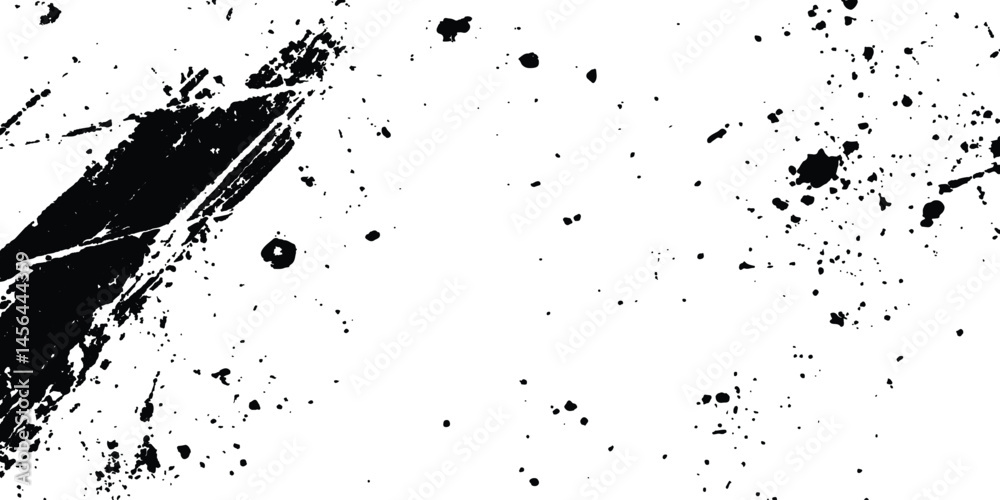 Leinwandbilder Abstract grunge black and white distressed texture background. Scratch marks on white and transparent background. Sketch abstract grunge backgrounds to create a distressed effect. 