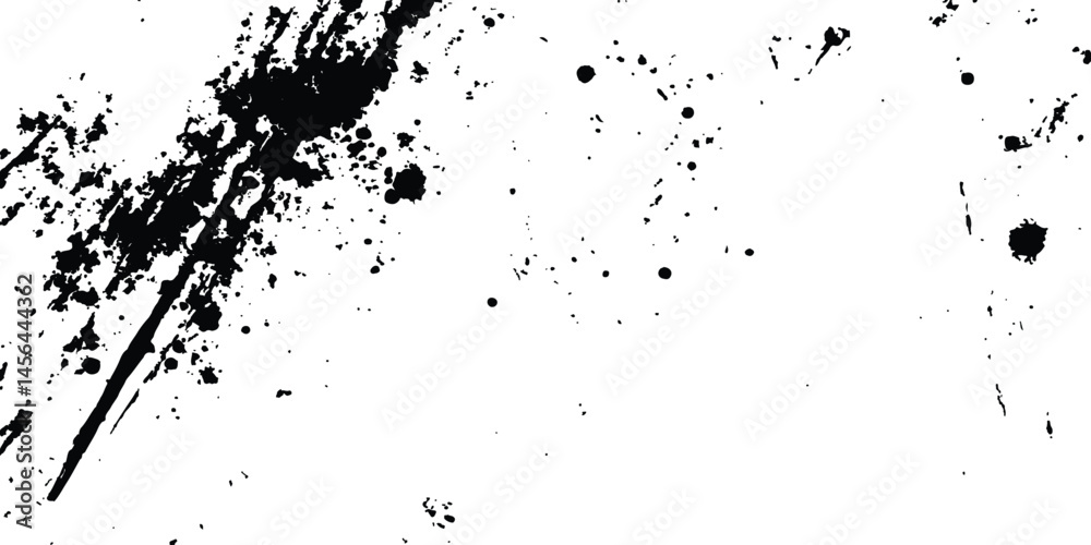 Aufkleber Abstract grunge black and white distressed texture background. Scratch marks on white and transparent background. Sketch abstract grunge backgrounds to create a distressed effect. 