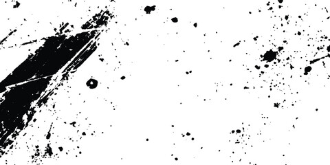 Fototapeta premium Abstract grunge black and white distressed texture background. Scratch marks on white and transparent background. Sketch abstract grunge backgrounds to create a distressed effect. 