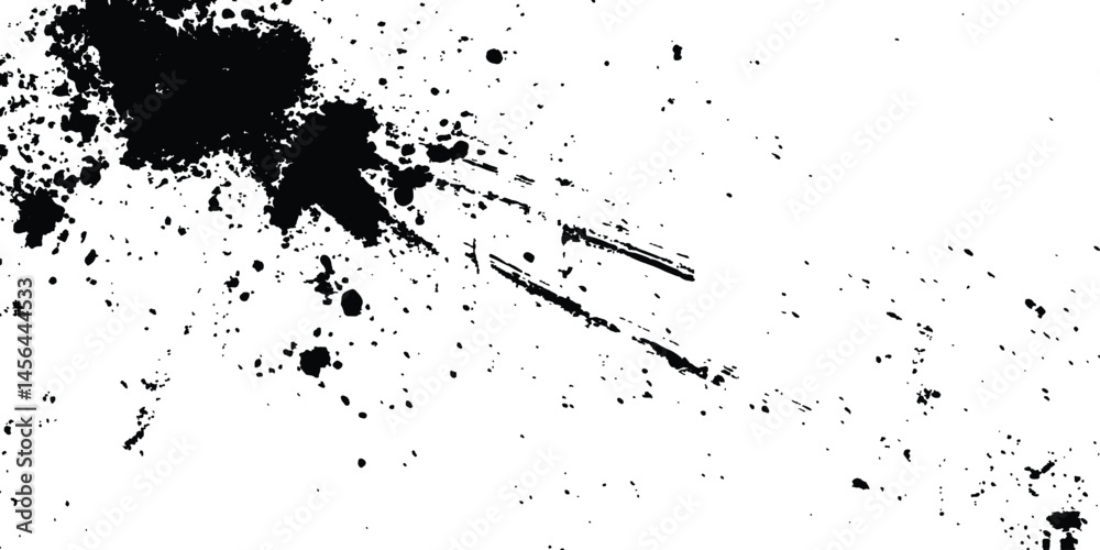 Poster Abstract grunge black and white distressed texture background. Scratch marks on white and transparent background. Sketch abstract grunge backgrounds to create a distressed effect. 