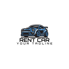 Obraz premium Rental car rental agency logo