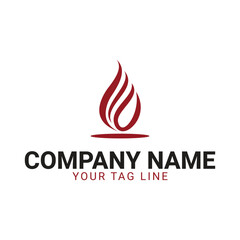 Energy mine logo design with oil and gas icon.