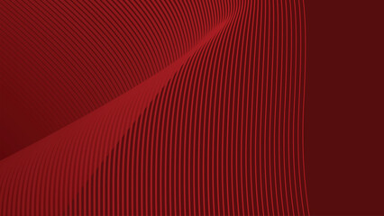 Red stripes wavy line abstract background for backdrop