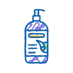 oil aloe vera icon doodle illustration