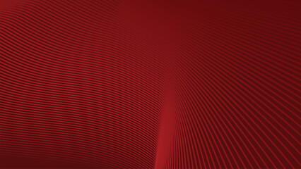 Fototapeta premium Red stripes wavy line abstract background for backdrop