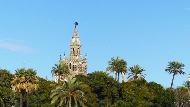 Giralda is bell tower of Cathedral, Seville, Spain