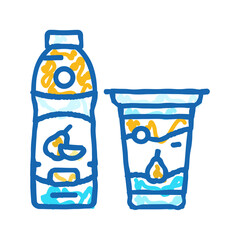 yogurt milk product dairy icon doodle illustration