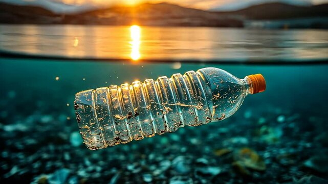 blue water bottle