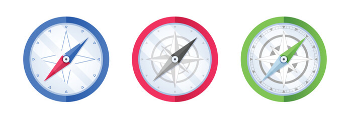 Set Various vintage marine compasses 