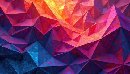 Naklejka premium Intricate tessellated geometric shapes in vibrant hues , textile, tile, backdrop