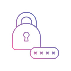 Password Protection Supplier vector icons stock illustration