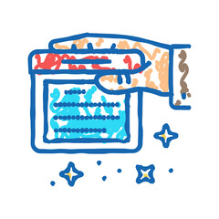 build a schedule icon doodle illustration