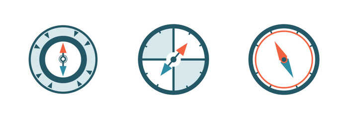 Set Various vintage marine compasses 