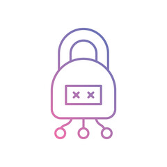 Digital Padlock Supplier vector icons stock illustration