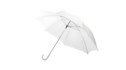 Stylish White Umbrella Mockup for Branding on White Background