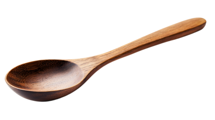 Professional Wooden Spoon Isolated on White Background for Culinary Designs