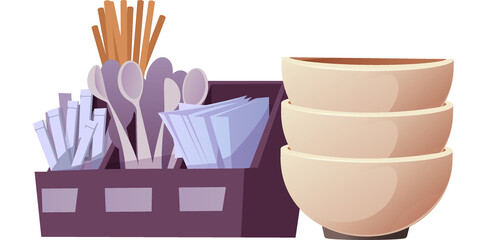 Cafe Utensil Organizer