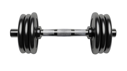 Professional Dumbbell on White Background for Fitness Training and Exercise Images