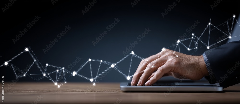 Poster the concept of big data and digital technology is represented by an abstract background that incorpo