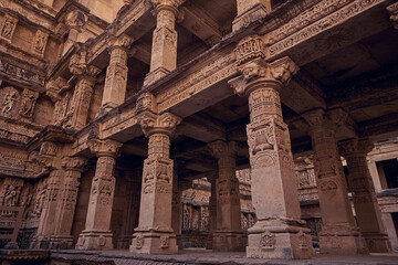 Rani Ki Vav temple and Stepwell in Patan city, India