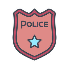 Police Badge Vector Icon