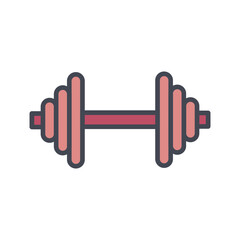 Barbell Vector Icon