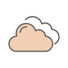 Cloudy Weather Vector Icon