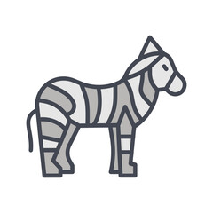 Zebra Vector Icon