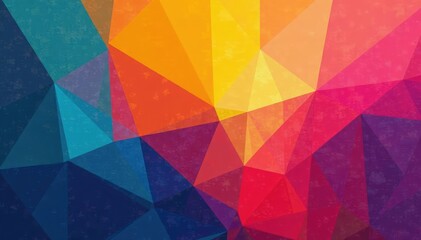 Obraz premium Geometric abstract shapes, vibrant colors, modern style , vibrant, illustration, trendy