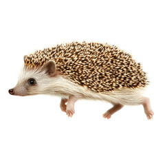 Hedgehog isolated on white or transparent background