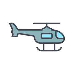 Military Helicopter Vector Icon