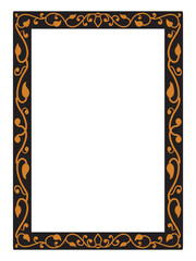 Decorative Gold Nouveau Ornamental Frames Vector Art Deco