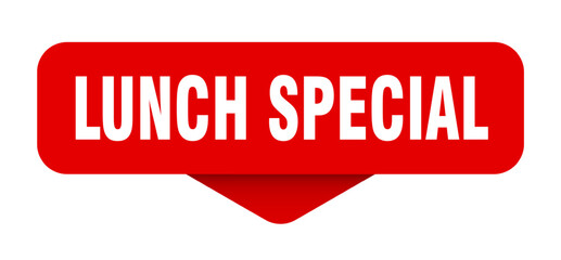 lunch special sticker. lunch special sign on transparent background