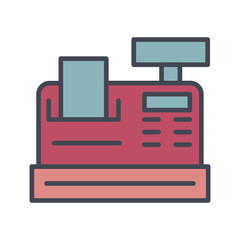 Cash Register Vector Icon