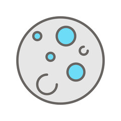 Full Moon Vector Icon