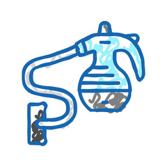 steam cleaner home accessory icon doodle illustration