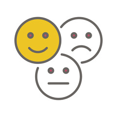 Neutral Feedback Vector Icon