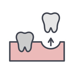 Tooth Extraction Vector Icon