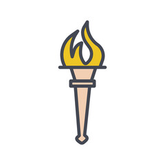 Liberty Torch Vector Icon