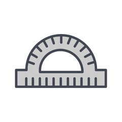 Protractor Vector Icon