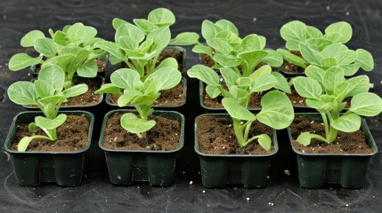 Vibrant green seedling thriving in bright sunlight, symbolizing growth in a natural environment.