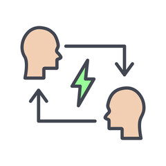 Conflict Resolution Vector Icon