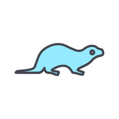 Sea Otter Vector Icon