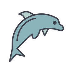 Dolphin Vector Icon