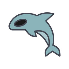 Fototapeta premium Orca Vector Icon