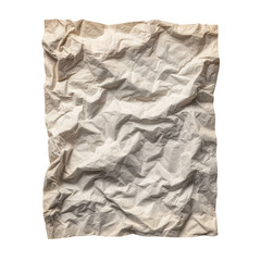 Obraz premium Crumpled White Paper Texture Isolated on Black Background