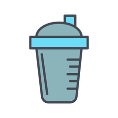 Protein Shake Vector Icon